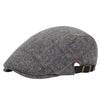 &quot;Hansel&quot; Herringbone Wool Flat Cap