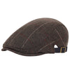 &quot;Hansel&quot; Herringbone Wool Flat Cap