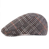 &quot;Bauer&quot; Plaid Cotton Flat Cap