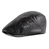 &quot;Lewis&quot; Classic Leather Flat Cap