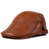 &quot;Rydal&quot; Genuine Leather Flat cap