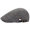 &quot;Hansel&quot; Herringbone Wool Flat Cap