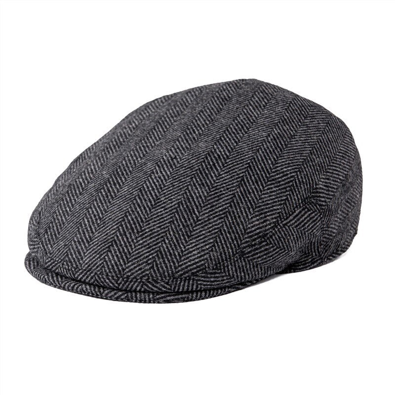 "Harpers" Wool Flat Cap