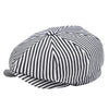 &quot;B&amp;W&quot; Striped Newsboy Cotton Cap