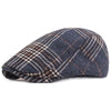 &quot;Bauer&quot; Plaid Cotton Flat Cap