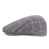 &quot;Schneider&quot; Plaid Cotton Flat Cap