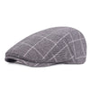 &quot;Schneider&quot; Plaid Cotton Flat Cap