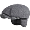 &quot;Denzel&quot; Earmuffs Newsboy Cap