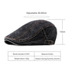 &quot;Miller&quot; Denim Cotton Flat Cap