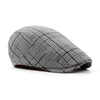 &quot;Armand&quot; Plaid Cotton Flat Cap