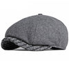 &quot;Denzel&quot; Earmuffs Newsboy Cap