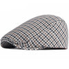 &quot;Moreau&quot; Plaid Wool Flat Cap