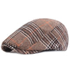 &quot;Bauer&quot; Plaid Cotton Flat Cap