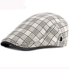 &quot;Blackbird&quot; Plaid Cotton Flat Cap