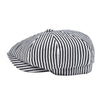 &quot;B&amp;W&quot; Striped Newsboy Cotton Cap