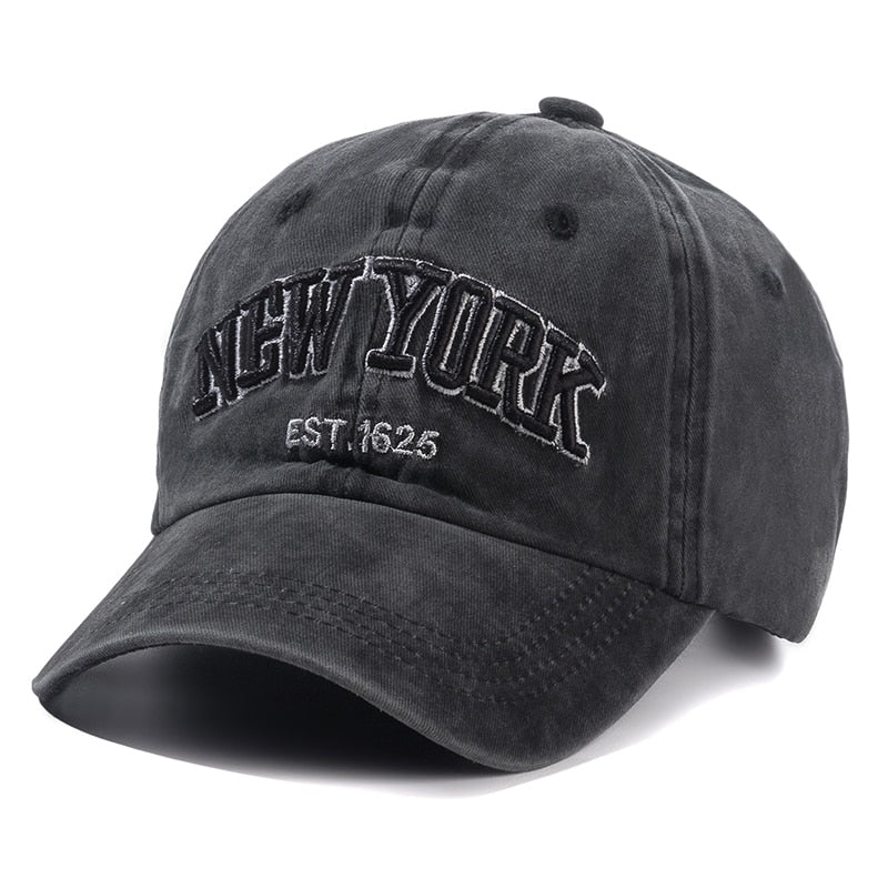 "NY" Washed Cotton Baseball Cap