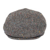 &quot;Dixon&quot; Plaid Herringbone Tweed Flat cap