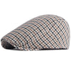 &quot;Moreau&quot; Plaid Wool Flat Cap