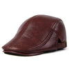 &quot;Rydal&quot; Genuine Leather Flat cap