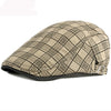 &quot;Blackbird&quot; Plaid Cotton Flat Cap