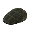 &quot;Dixon&quot; Plaid Herringbone Tweed Flat cap