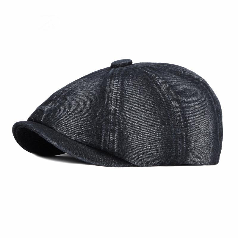 "Lewis" Newsboy Denim Cap