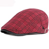 &quot;Blackbird&quot; Plaid Cotton Flat Cap