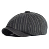 &quot;KMD&quot; Striped Newsboy Cotton Cap