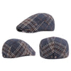 &quot;Bauer&quot; Plaid Cotton Flat Cap